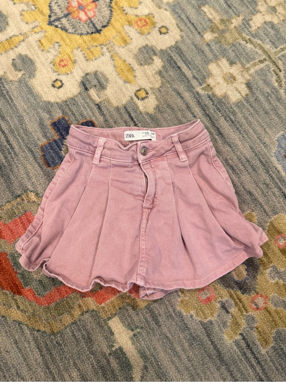 Zara Girls Pink Denim Skort size 4 - 5
